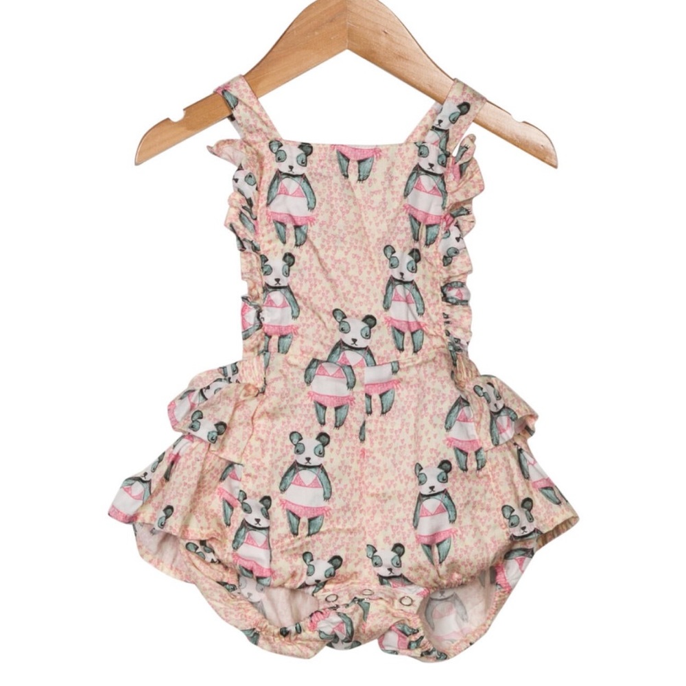 Little Wings Infant Girl Panda Outfit 6 months